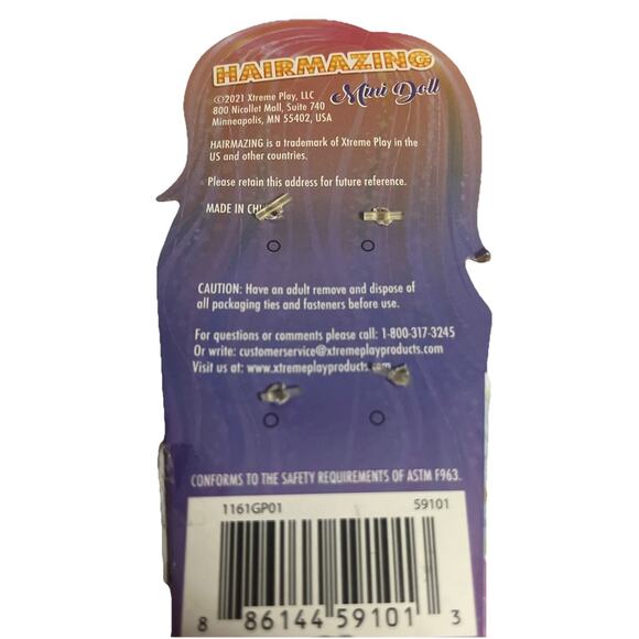 Hairmazing Brand 3” Poseable Mini Doll with Removable Skirt Kidcore Collectible - Picture 3 of 4